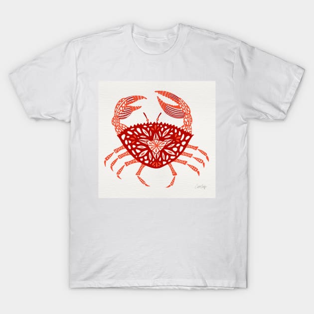 Red Crab T-Shirt by CatCoq